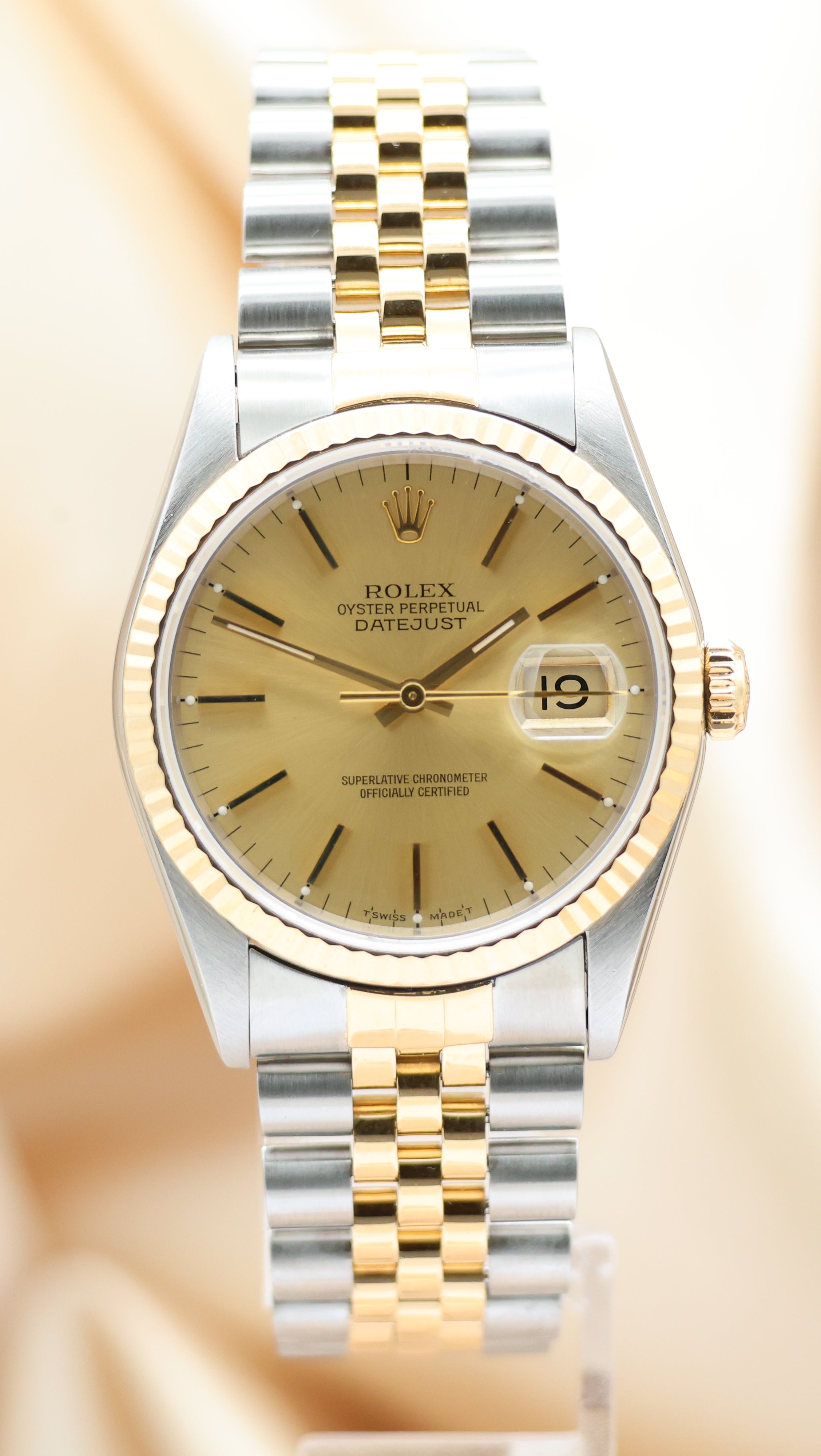 Rolex Datejust 36 Automatik 16233 Box + og. Papiere