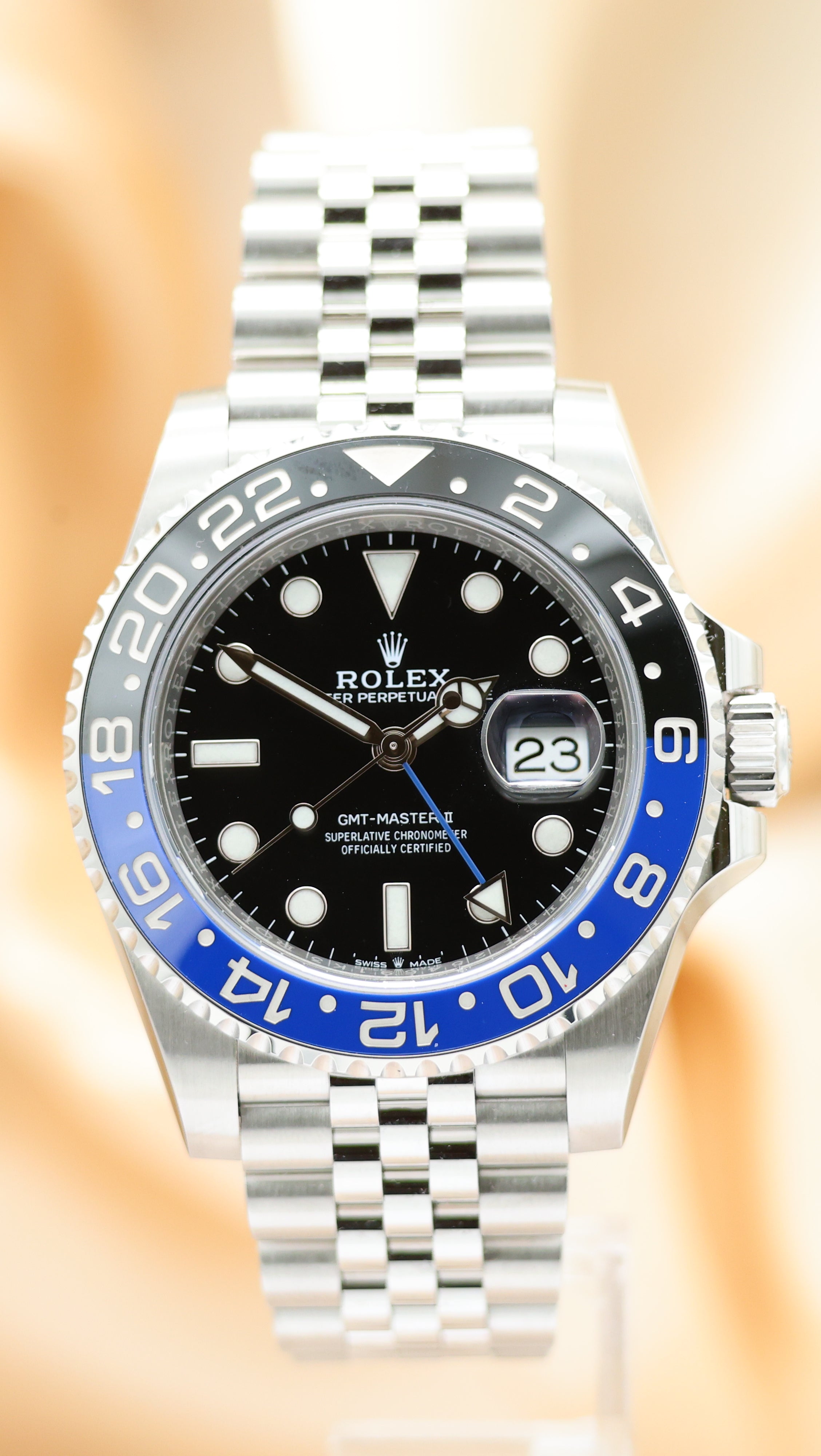 Rolex GMT-Master II "Batgirl" 126710BLNR Box + og. Papiere