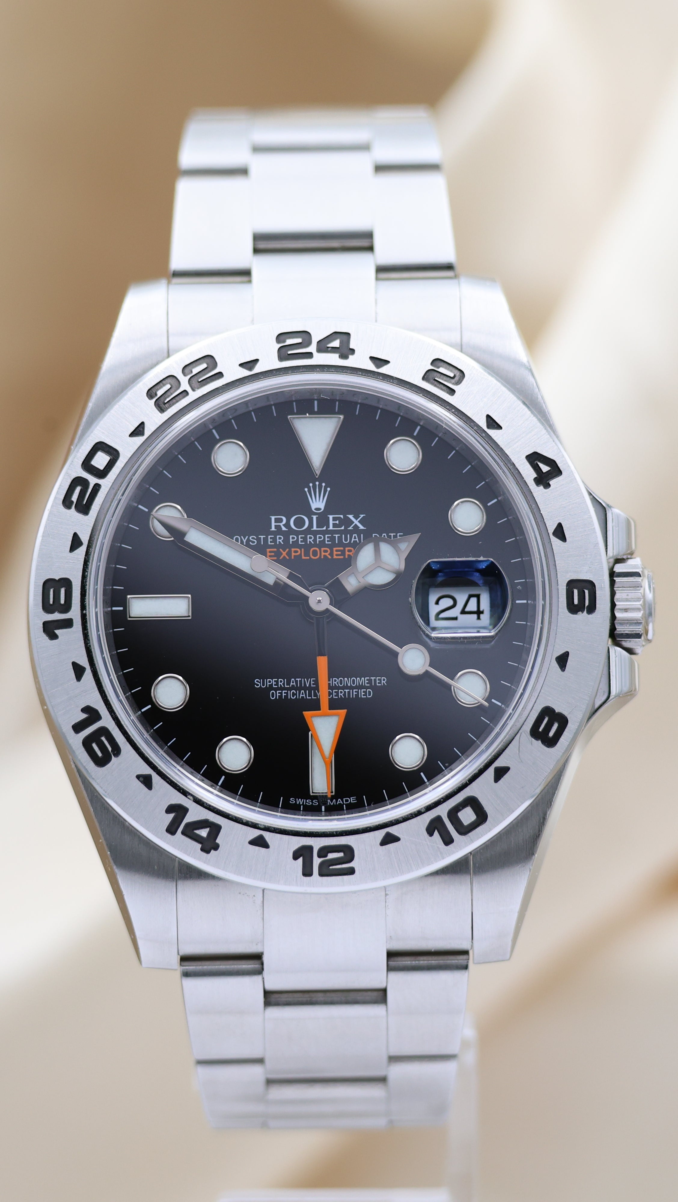 Rolex Explorer II 42mm Automatik Herrenuhr	 216570 Box + og. Papiere