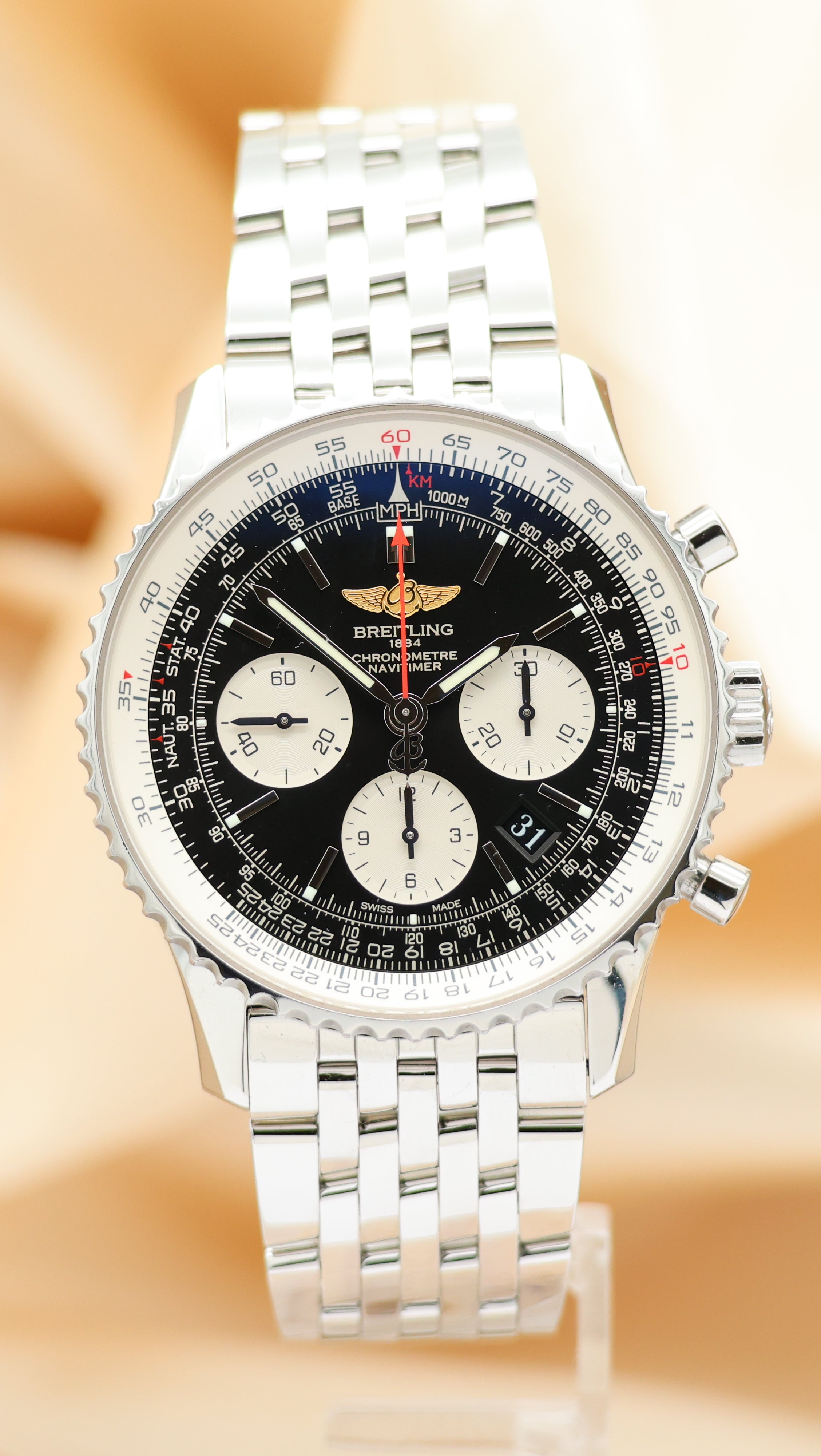 Breitling Navitimer 01 Automatik 43mm AB0120 Box + og. Papiere