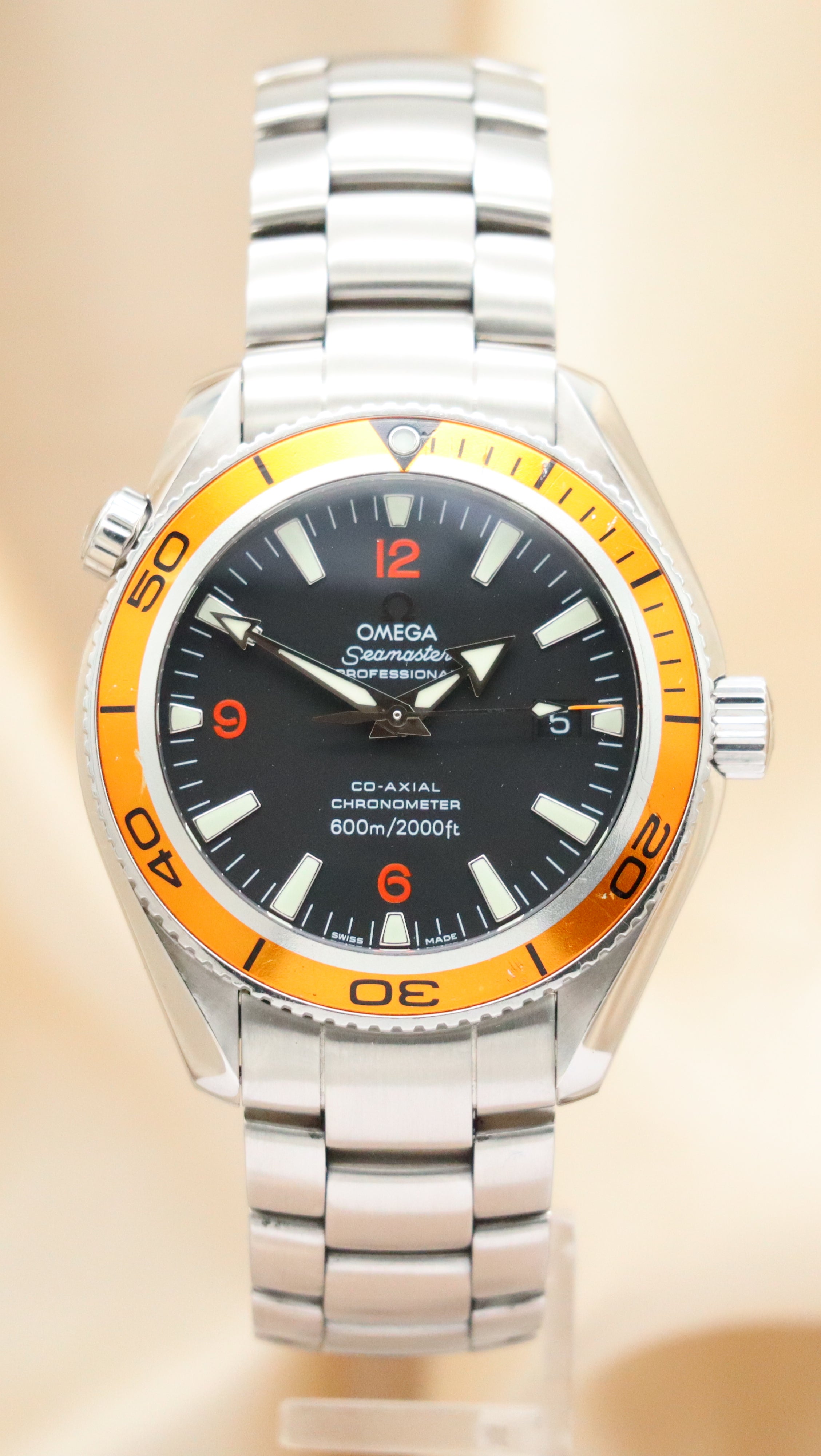 Omega Seamaster Planet Ocean 42mm Automatik Herrenuhr 29095038 Box + og. Papiere