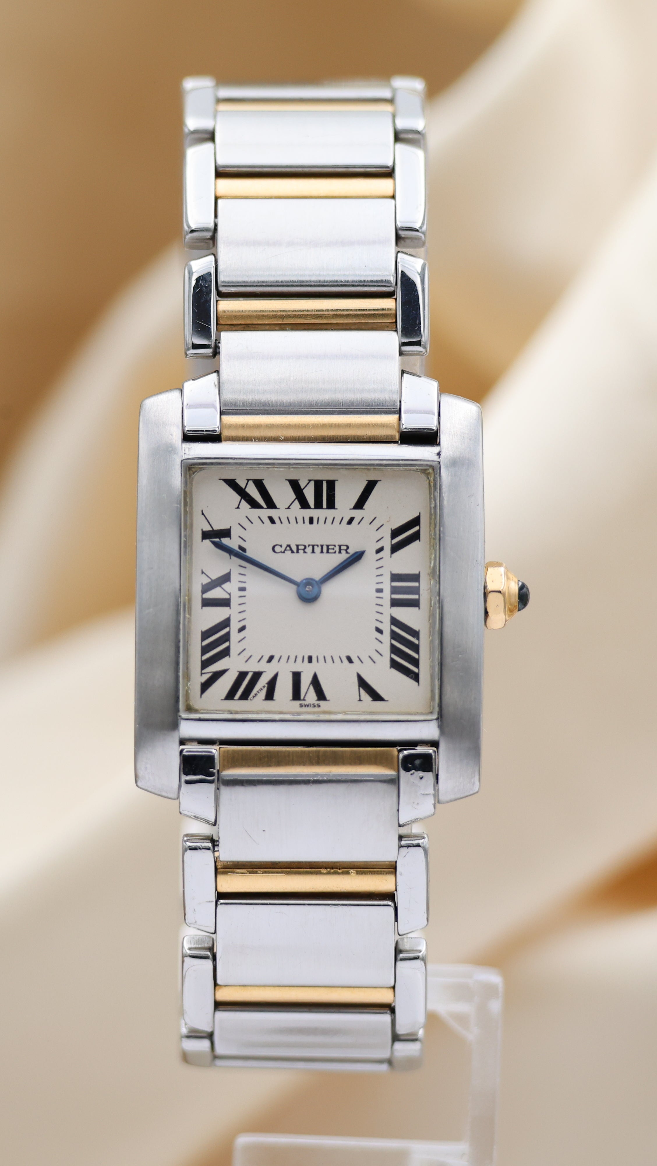 Cartier Tank Française Quarz Damenuhr 2301 - Thumbnail