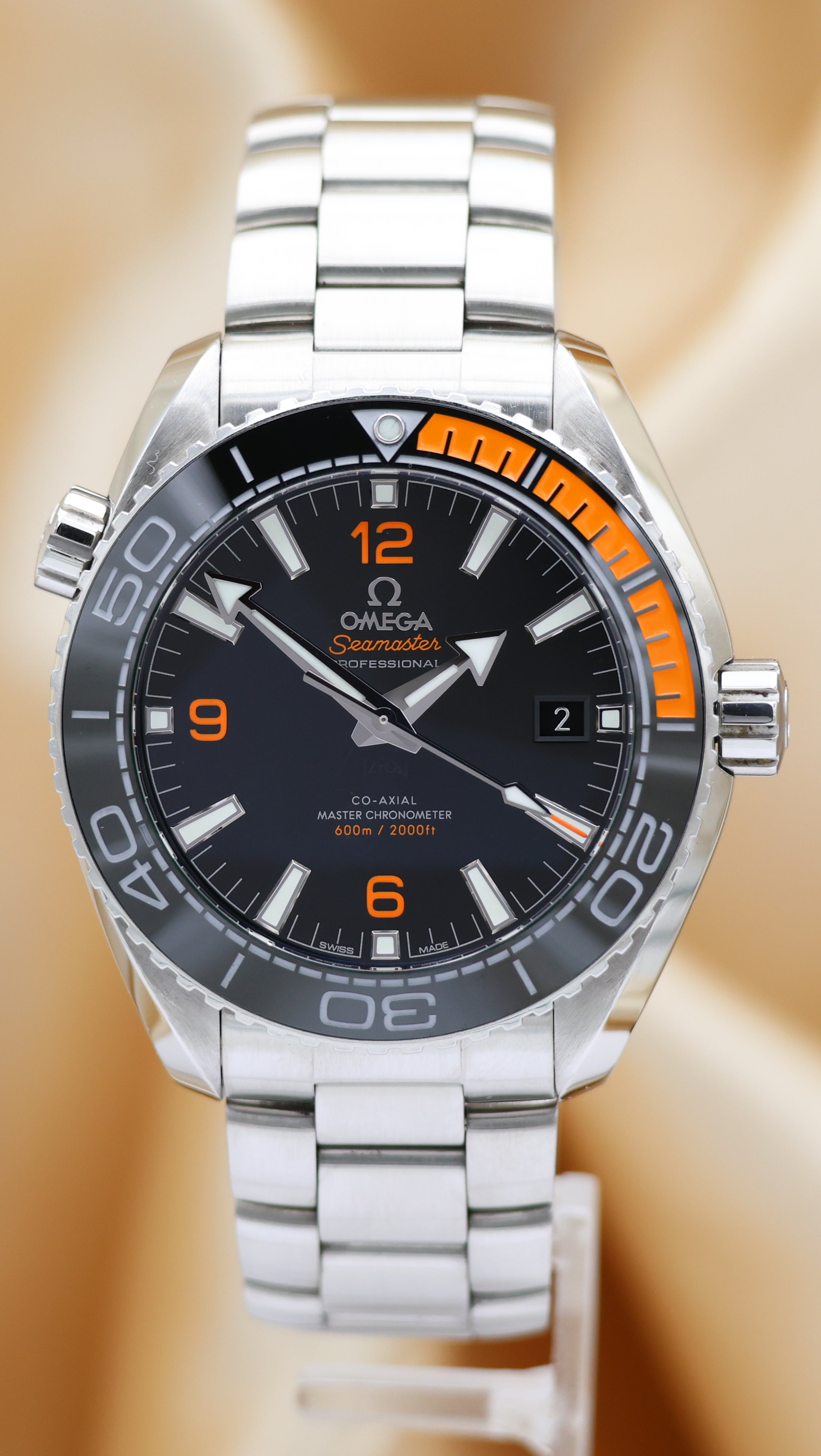 Omega Seamaster Planet Ocean Automatik Herrenuhr 21530442101002 Box + og. Papiere