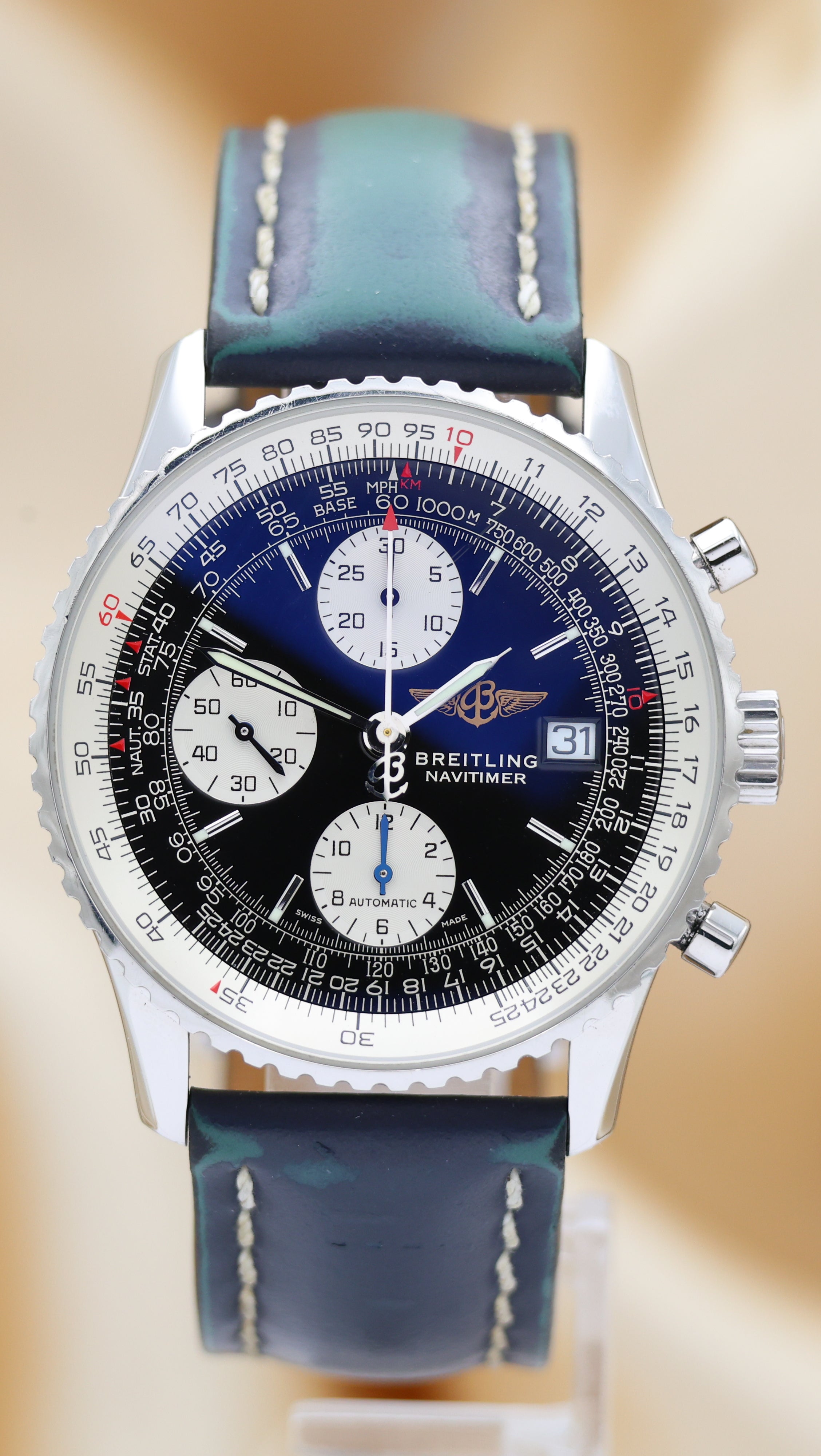 Breitling Old Navitimer Automatik Herrenuhr  A13322 Box + og. Papiere