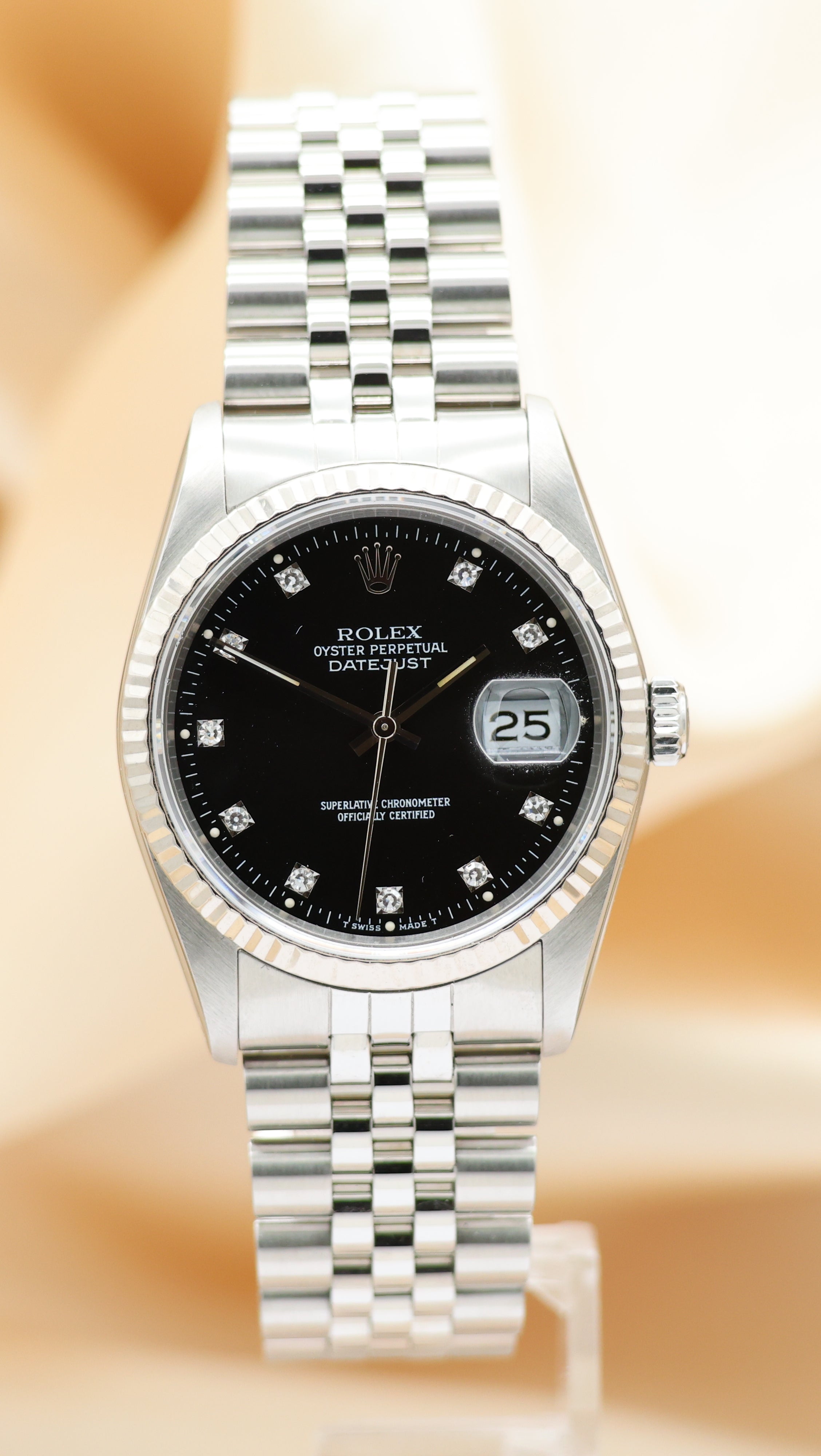 Rolex Datejust Diamond Dial 36mm Automatik 16234