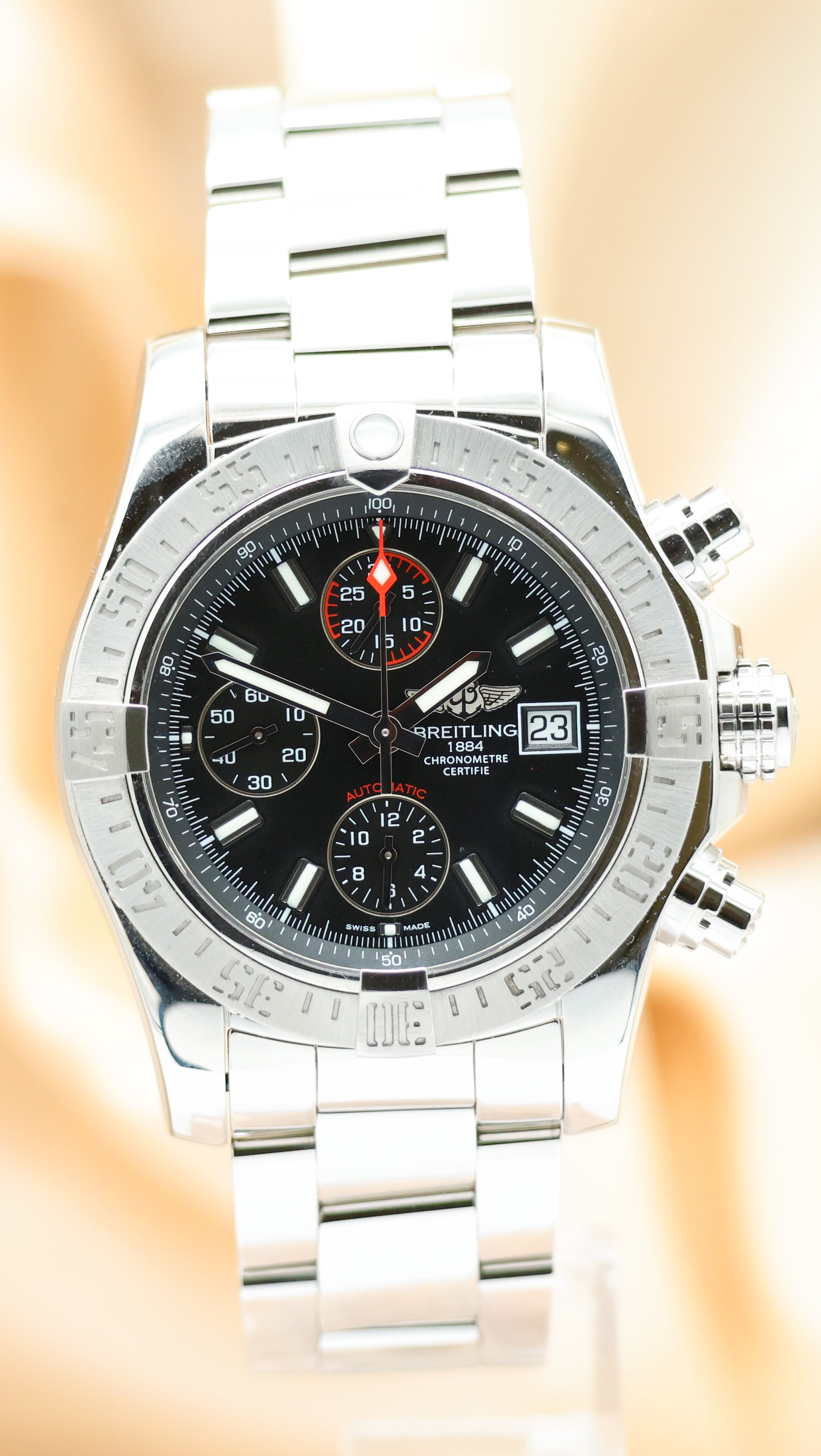 Breitling Avenger II Chronograph Automatik A13381 Box + og. Papiere